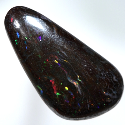 SOLID BOULDER OPAL Sparkles of bright fire over patterned boulder opal